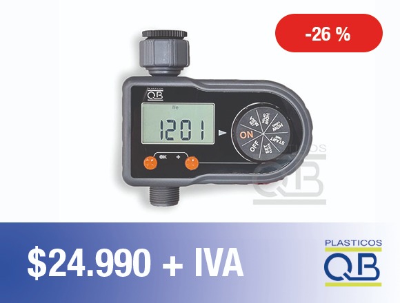 Programador de agua de 1 Zona Marca PlasticosQB modelo RainQ-2140