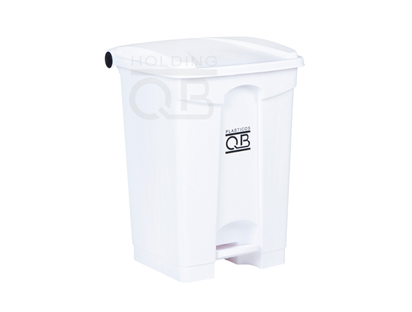 Basurero Premium Biologico QB 45 Lts Blanco
